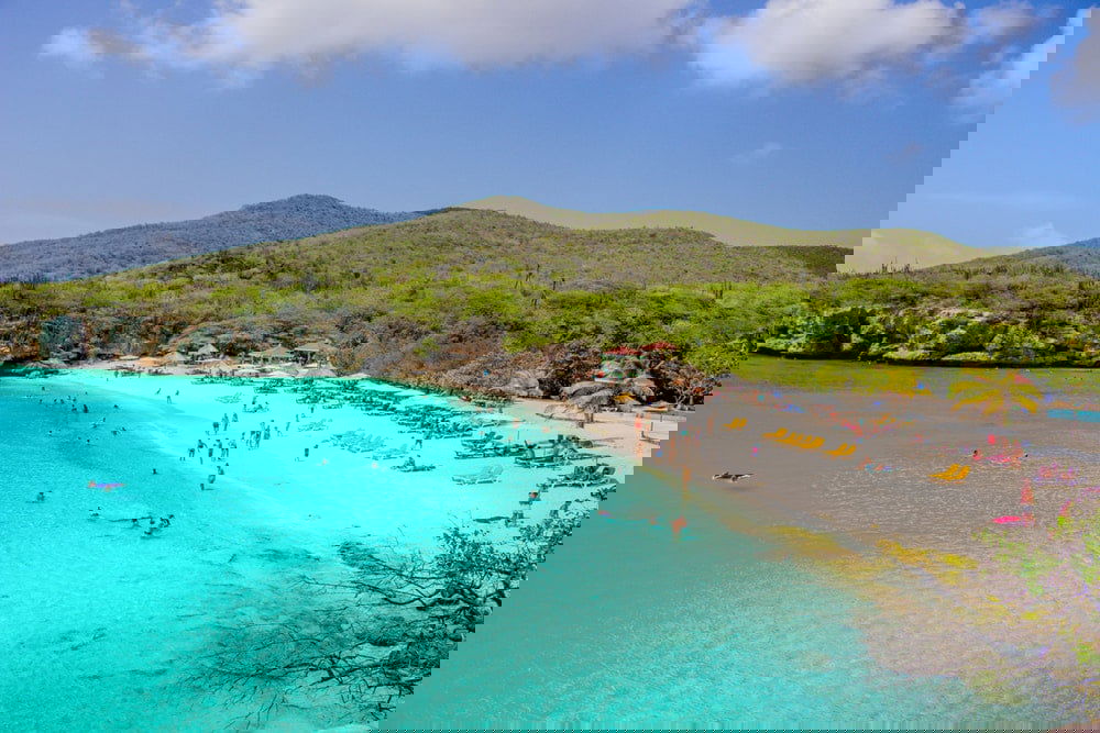stranden wespunt Curacao - grote knip