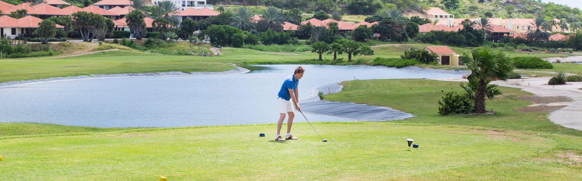 golfbaan in de omgeving van vakantiehuis curacao