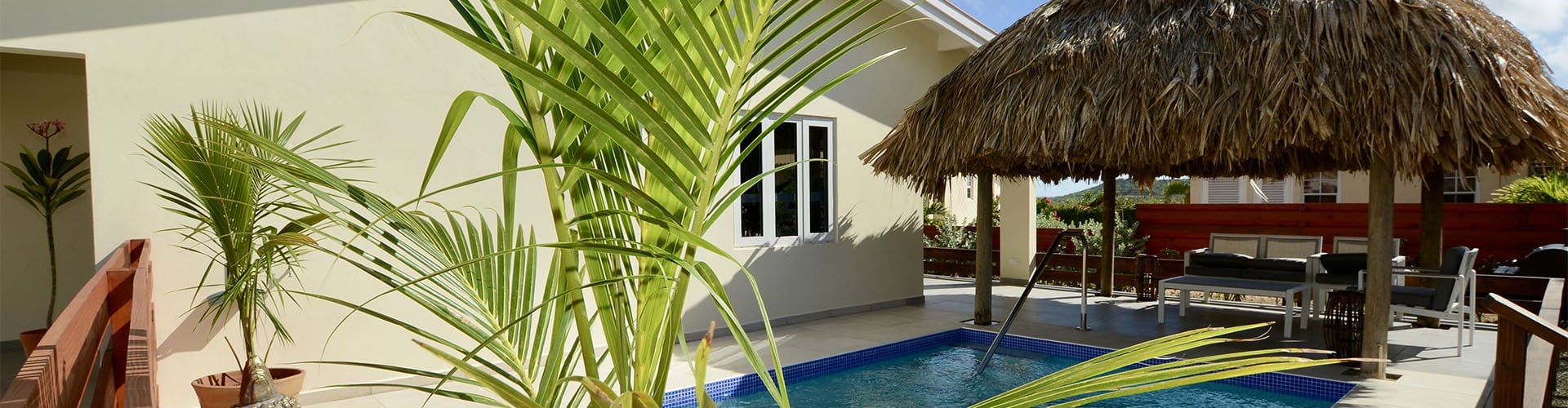 Goedkope villa met zwembad huren op Curacao